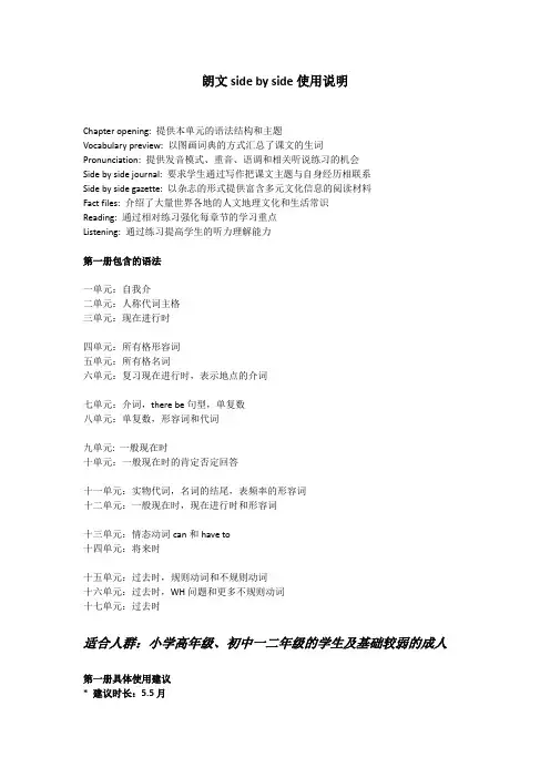 side+by+side使用说明