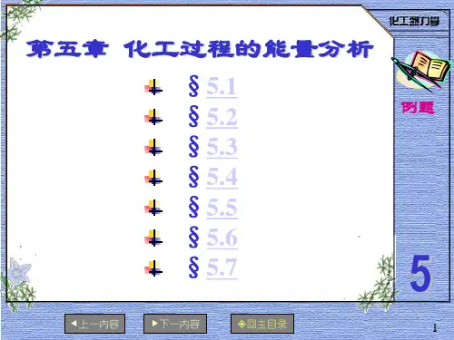 第五章  化工过程的能量分析