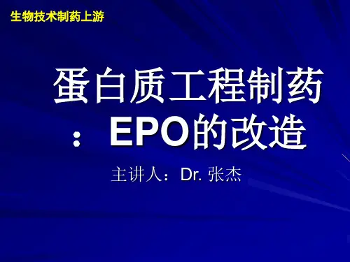 蛋白质工程制药--EPO1