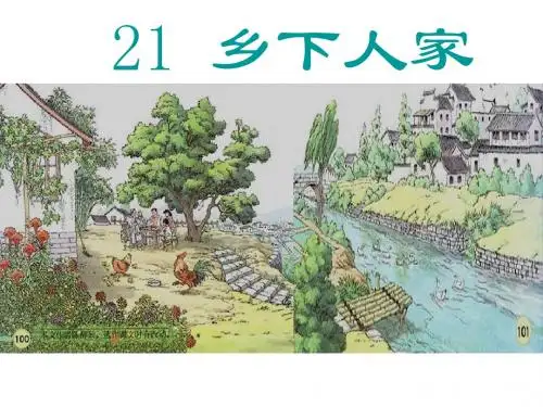 21乡下人家精彩版