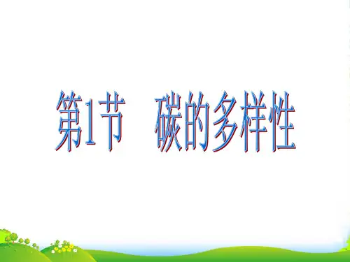 高中化学 《碳的多样性》课件 人教