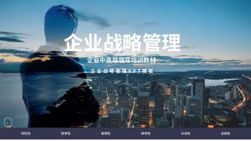 企业战略管理课件PPT模板