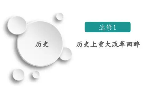 知识篇 第四部分 选修1