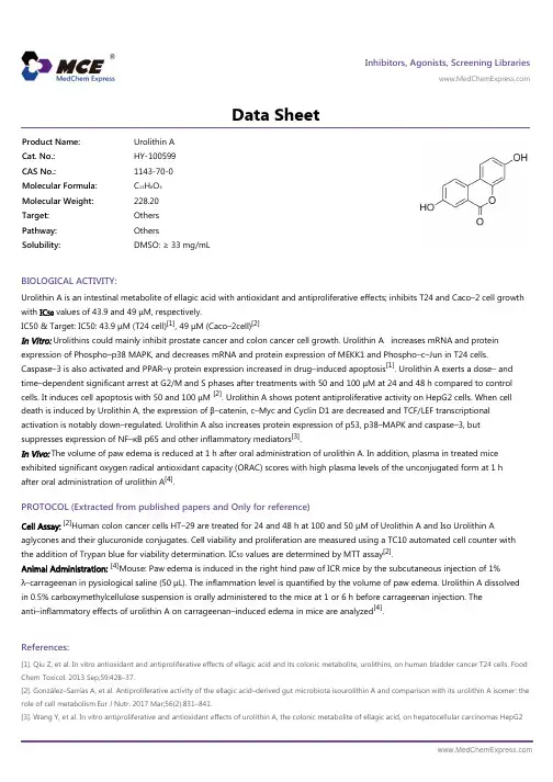 Urolithin_A_DataSheet_MedChemExpress