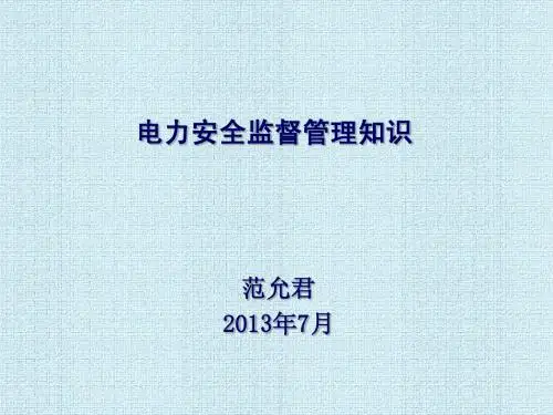 02电力安全监督管理知识201307