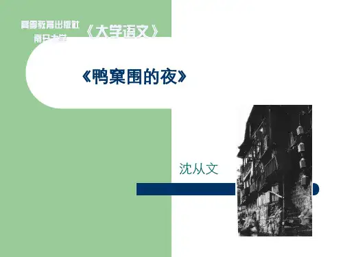 沉从文-鸭窠围的夜
