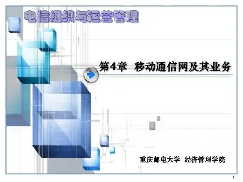 第4章移动通信网及其业务