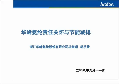 华峰集团简介-46页PPT资料