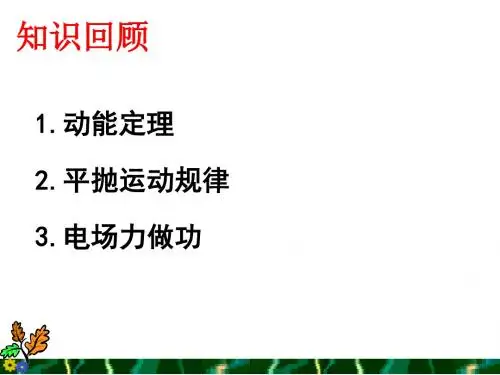 1.9带电粒子在电场中的运动