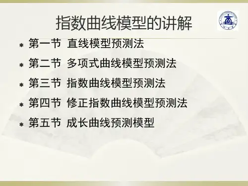 指数曲线模型的=