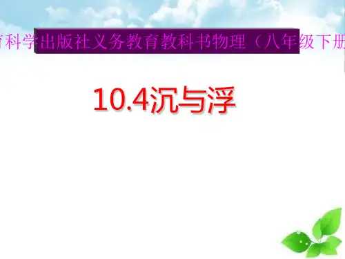 沉与浮ppt课件4