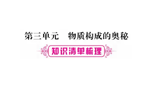 第3单元  物质构成的奥秘.ppt