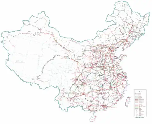 全国铁路路网地图