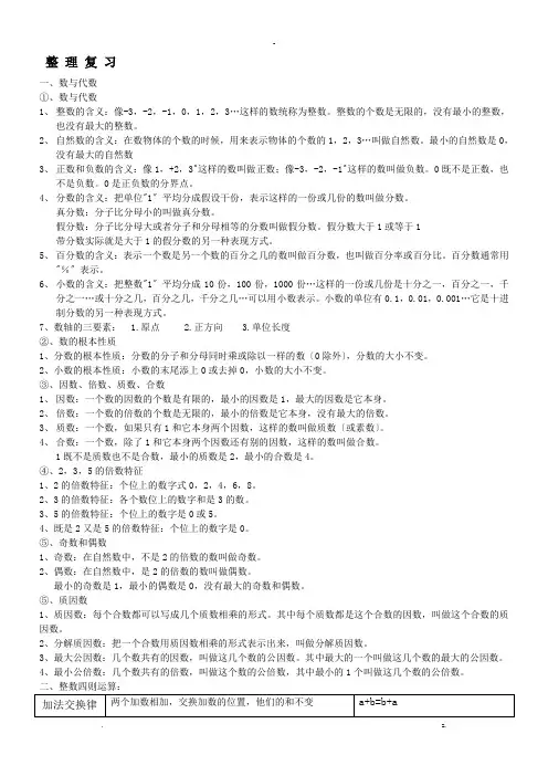 小学数学公式(全部)