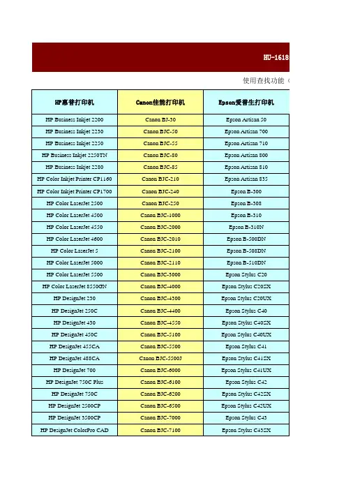 打印服务器兼容列表