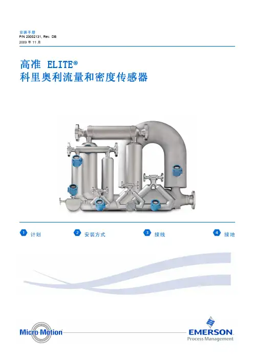 质量流量计 操作手册 CMF系列传感器