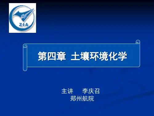 第四章 土壤环境化学