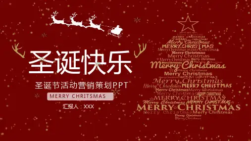 圣诞节活动营销策划PPT