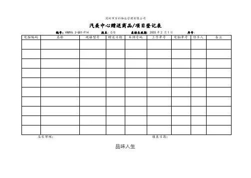 VKWY6.3-Q01-F14汽美中心赠送商品项目登记表.doc