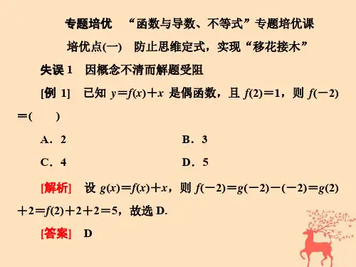 (浙江专用)2020版高考数学大二轮复习专题五专题培优“函数与导数、不等式”专题培优课课件
