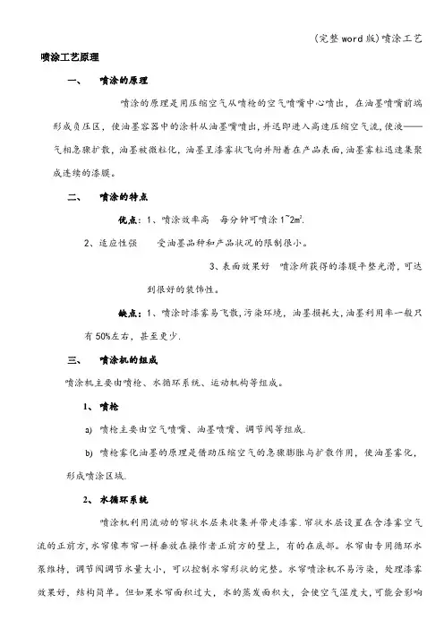 (完整word版)喷涂工艺