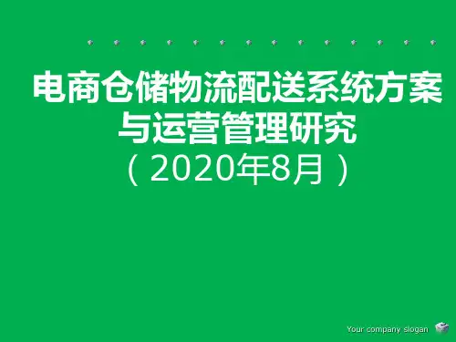 电商仓储物流配送系统方案与运营管理研究(2020年)