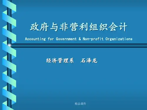 第2章 政府与非营利组织会计基本理论和方法