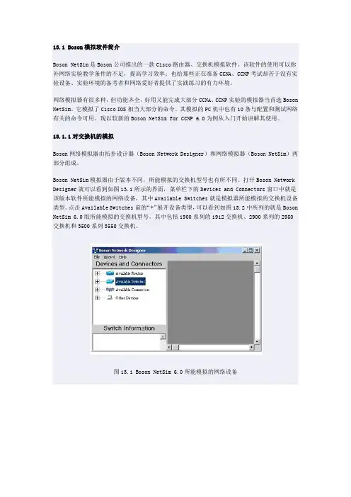 Boson模拟软件的使用