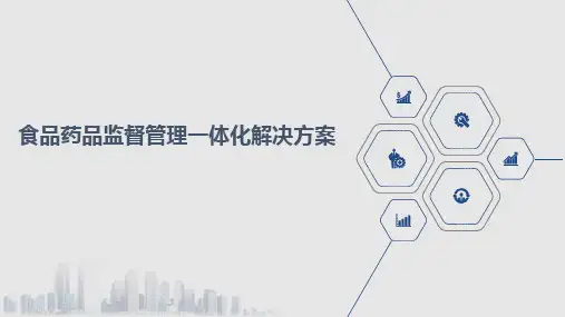 食品药品监督管理一体化解决方案