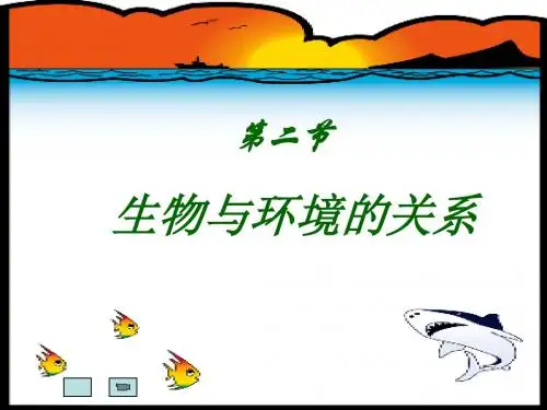 苏教版生物与环境的关系