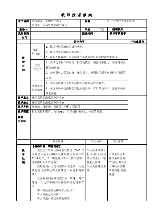 神经系统的组成