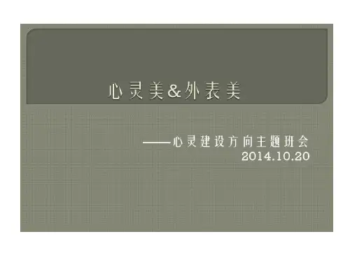 心灵美与外表美19页PPT