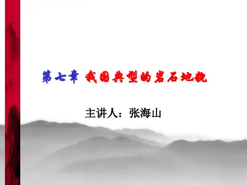 我国典型的岩石地貌