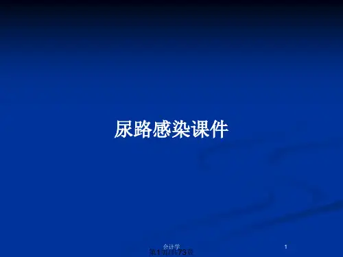 尿路感染课件PPT教案