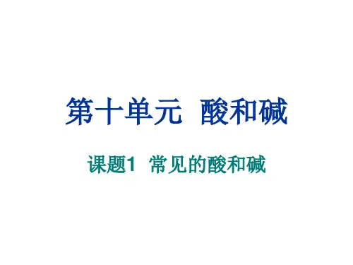 常见的酸和碱-指示剂 (1)