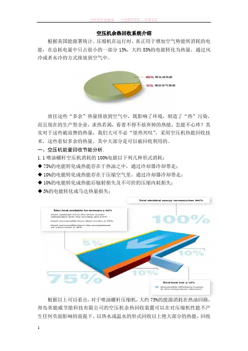 空压机余热回收系统介绍
