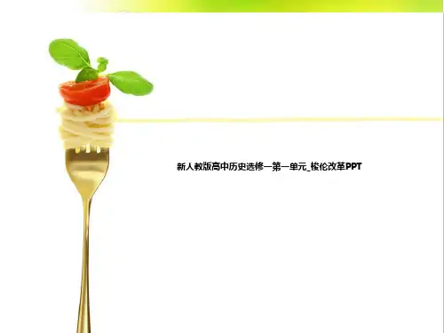 新人教版高中历史选修一第一单元_梭伦改革PPT