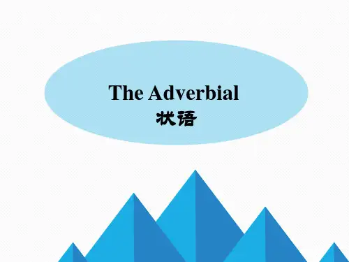 状语及状语从句(语法加练习完整讲解)