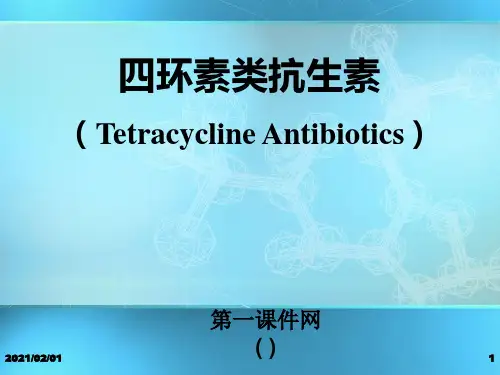 药物化学课件-四环素类抗生素优质课件PPT
