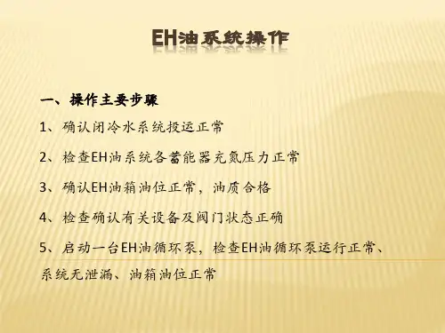 EH油系统操作