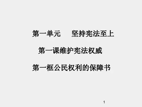 人教版政治八年级下册全套课件全