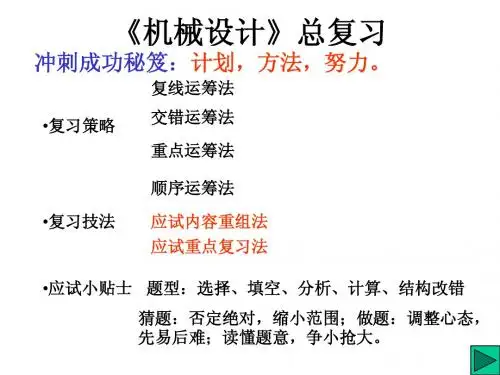 机械设计复习