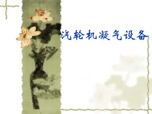汽轮机凝气设备分析
