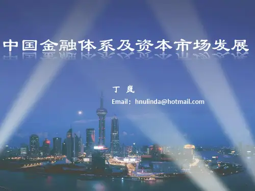 中国金融体系及其场构成