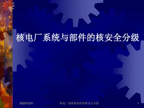 核电厂系统与部件的核安全分级概述.pptx