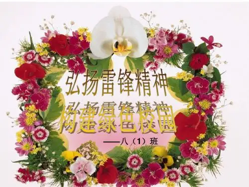 学雷锋主题班会ppt课件