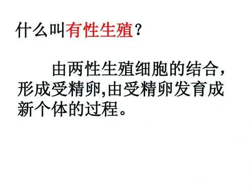 植物的生殖和发育复习