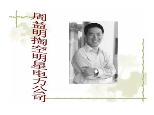 周益明掏空明星电力的案例分析22页PPT