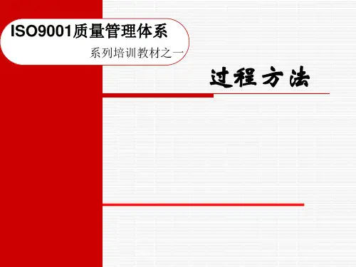 质量管理体系之过程方法讲义
