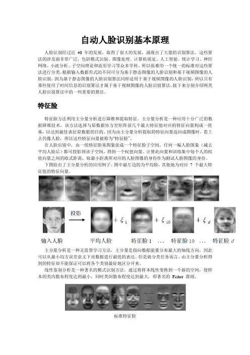 人脸识别原理